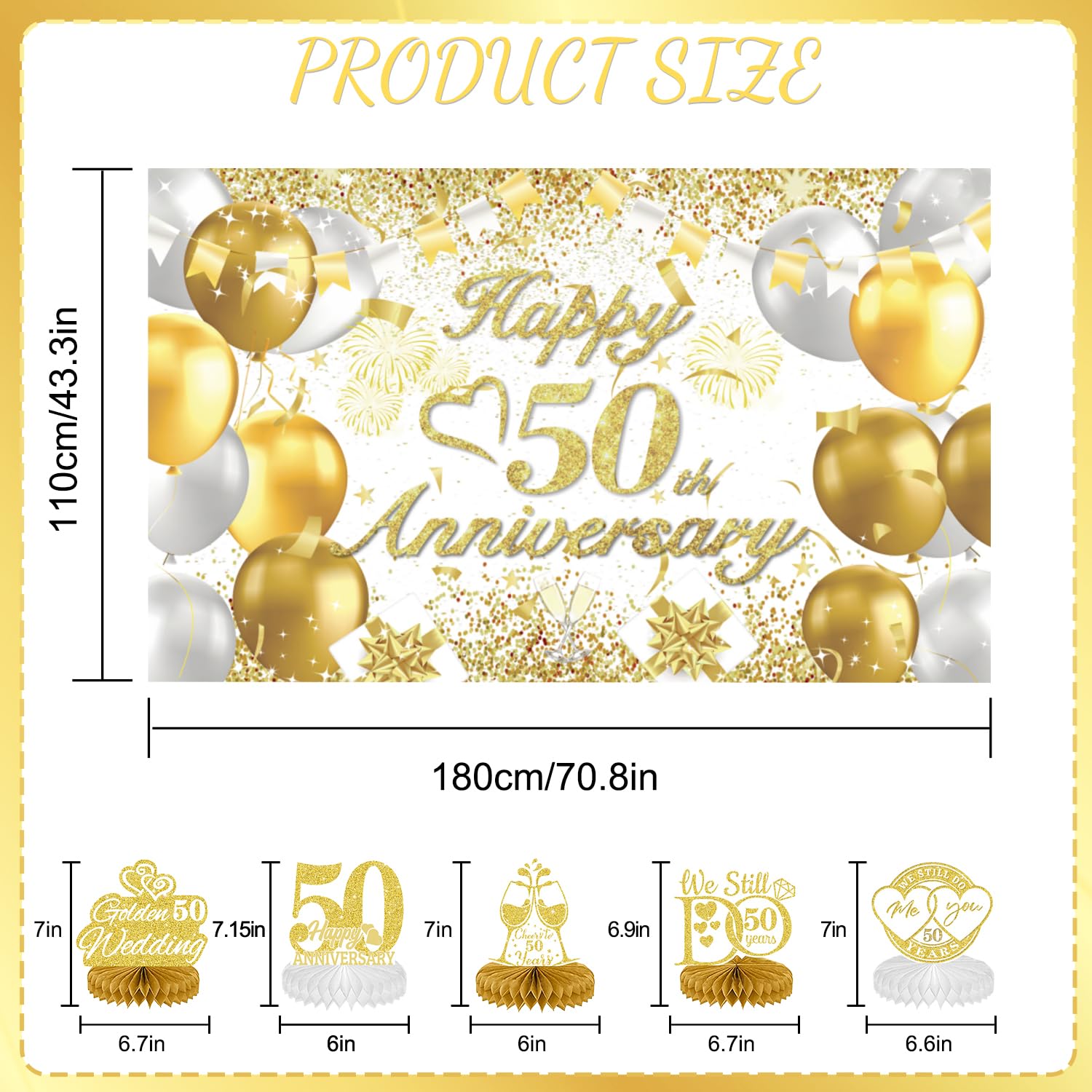 50th Wedding Anniversary Decorations - Image 3