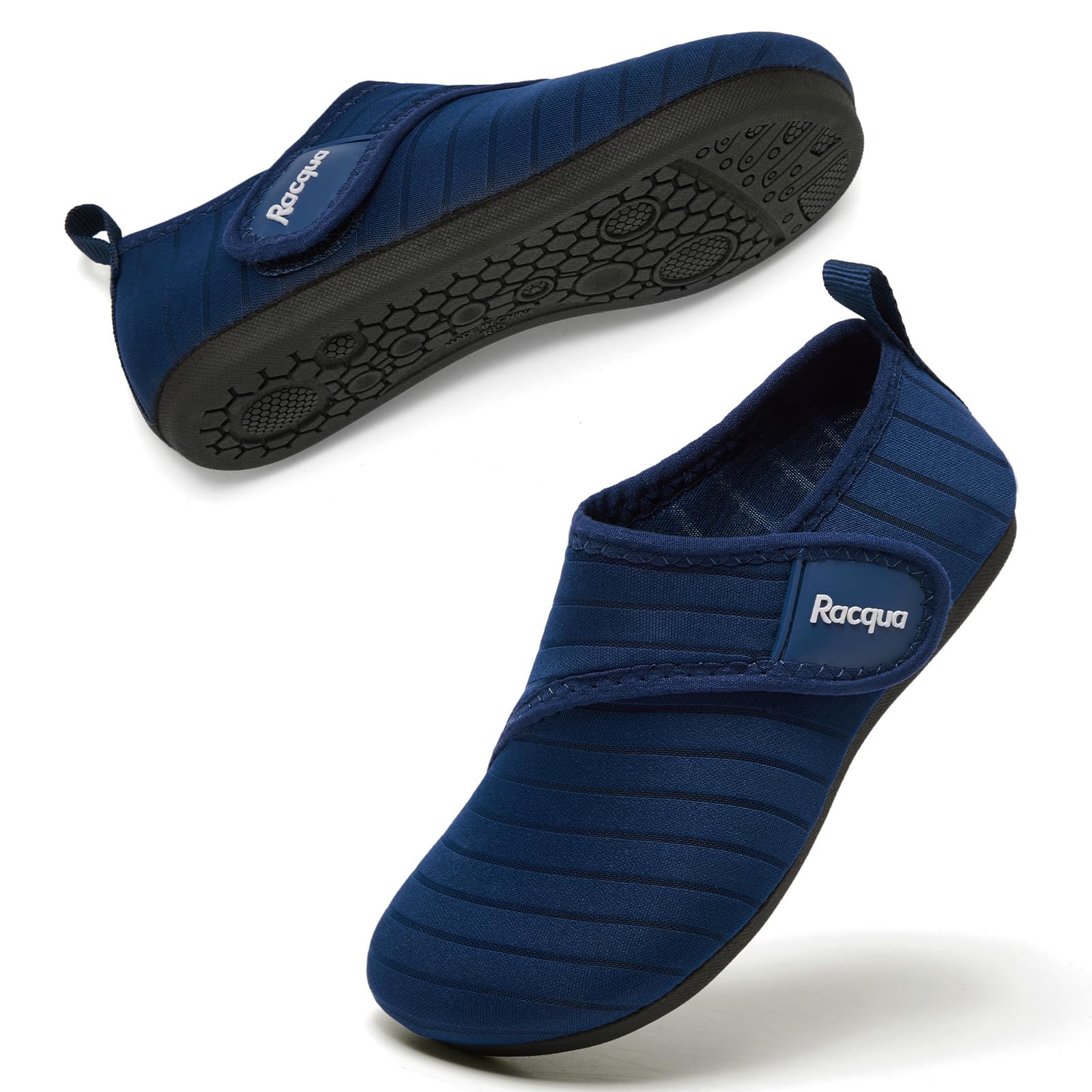 Racqua Toddler Kids Water Shoes Non-Slip Swim Shoes Lightweigh Baby Beach Aqua Quick Dry Pool Shoes for Boy's Girl's Blue 9-10.5