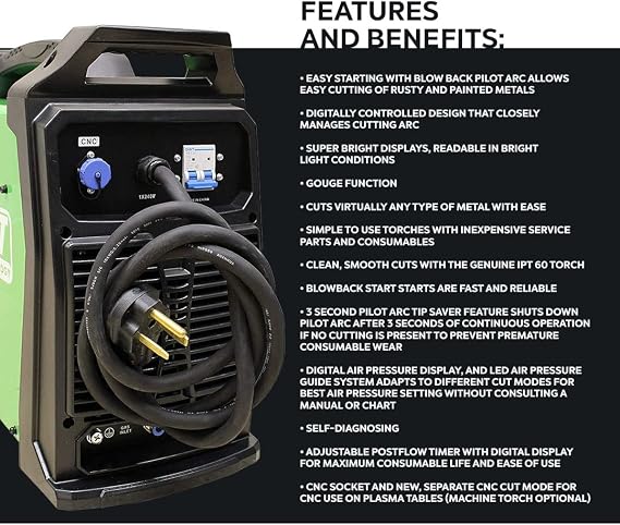 PowerPlasma 62i 60 Amp CNC compatible plasma cutter