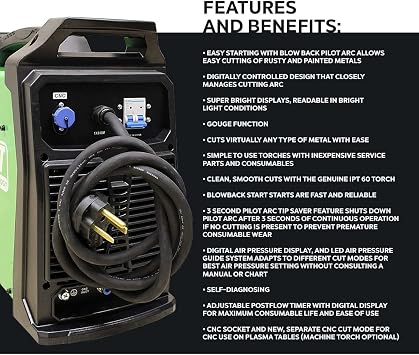 PowerPlasma 62i 60 Amp CNC compatible plasma cutter
