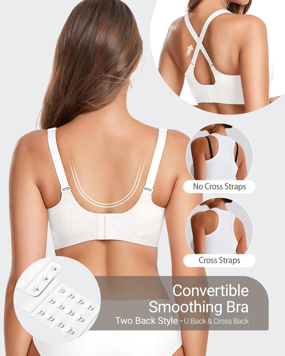 Gailife Scalloped Jelly Bras for Women No Underwire Wireless Seamless Push Up Bralettes Soft Comfort Everyday Tshirt Bra - Image 5