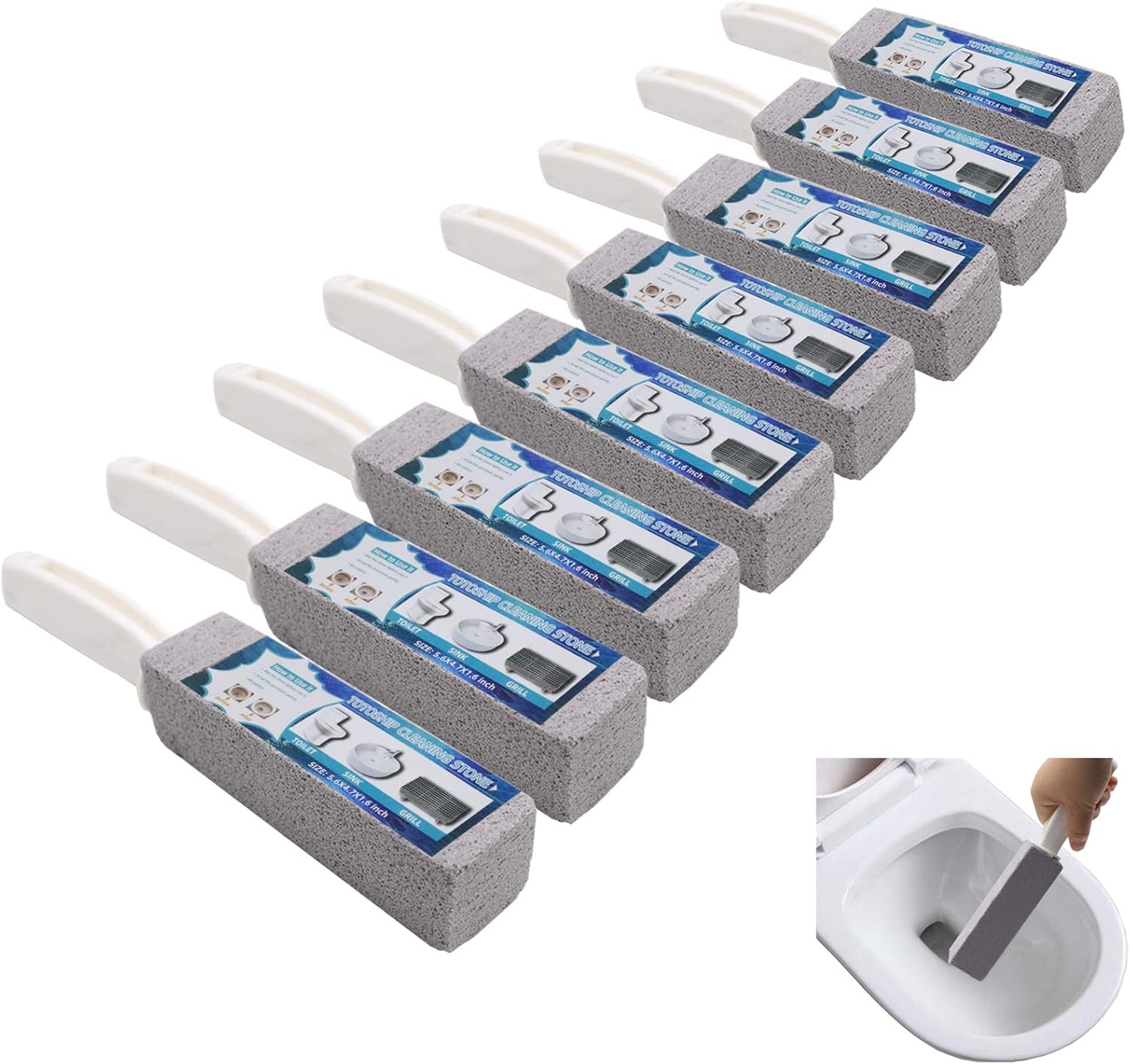 Pumice Stone for Toilet Bowl Cleaning with Handle Toilet