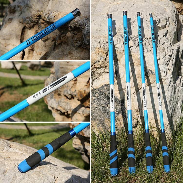 CañAs De Pescar Varilla de Pesca telescópica de Fibra de Carbono súper Dura 2 8 Polvo de la Corriente de Potencia 3.6-6.3M CARRAS DE CARPES CañA De Pescar