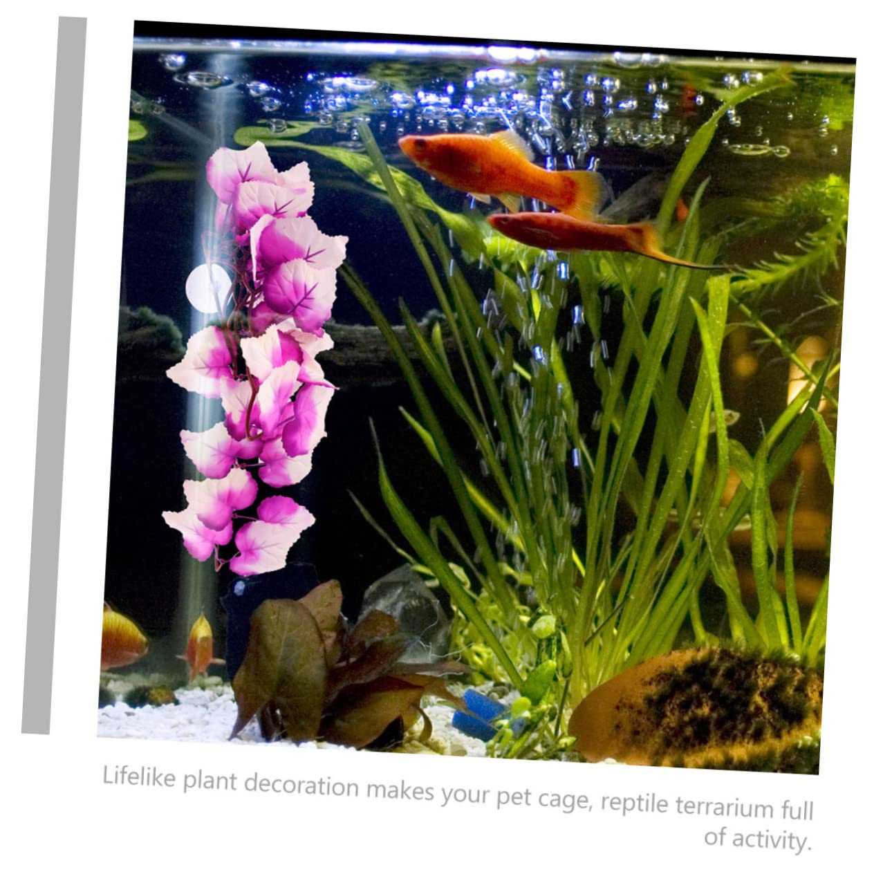 Didiseaon 10pezzi Piante Decorative Artificiali Per Terrario Di Accessori Per Rettili Resistente e Realistico Per Acquari e Gabbie Di Rettili