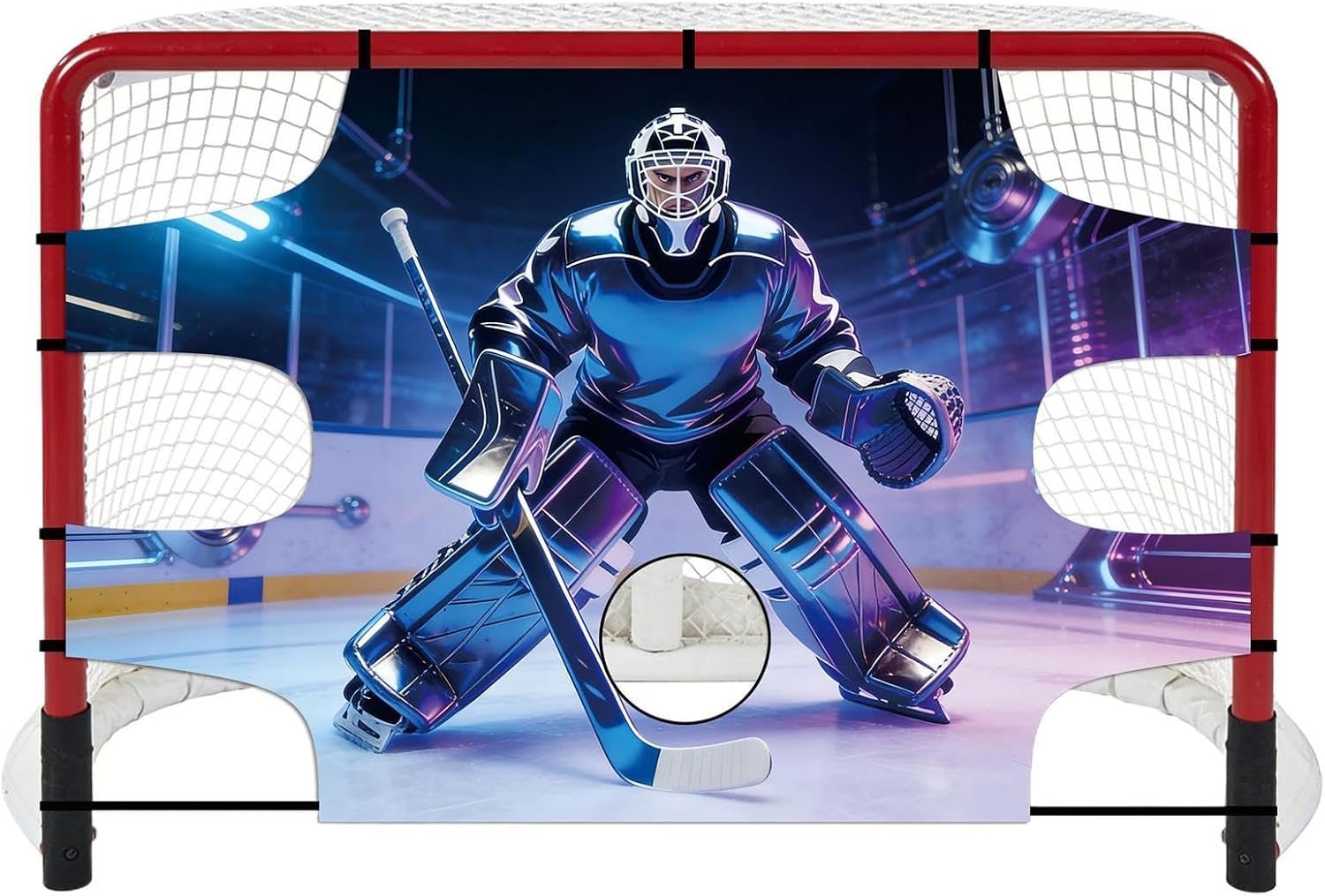Hockey Targets for Net Practice Gear Tarp | Hockey Practice Equipment for Kids Girls Teens Adult Street Sports Training Outdoor Indoor Field Floor