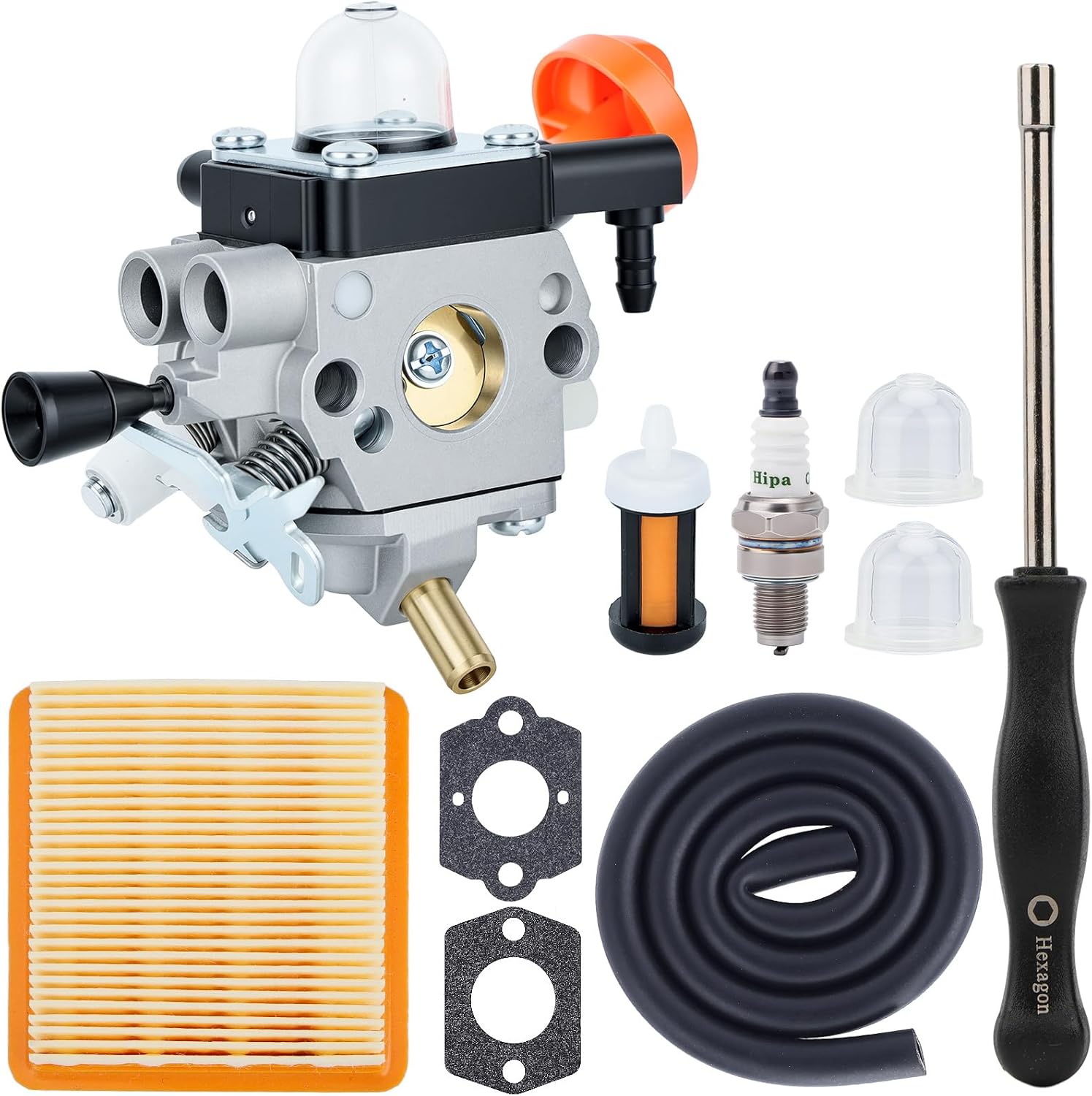 Hipa FS 91 R Carburetor Compatible with STIHL FS91 FS91R FC91 FS111 FC111 KM91R KM111 KM111R HT102 Trimmer Brushcutter Replace 4180 120 0615