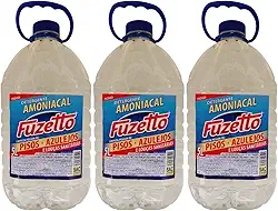 Detergente Amoniacal 15L Fuzetto Remove Sujeira Pesada Pisos Azulejos e Louças Sanitarias(3x5L)