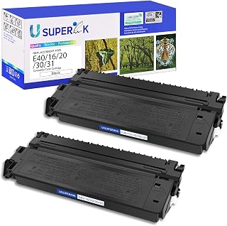SuperInk 2 Pack Compatible for Canon E40/E30/E31/E16/E20 (1491A002AA) Black Toner Cartridge for PC-170 PC-940 PC-795 PC-950 PC-745 PC-980 Copy Machines Printers