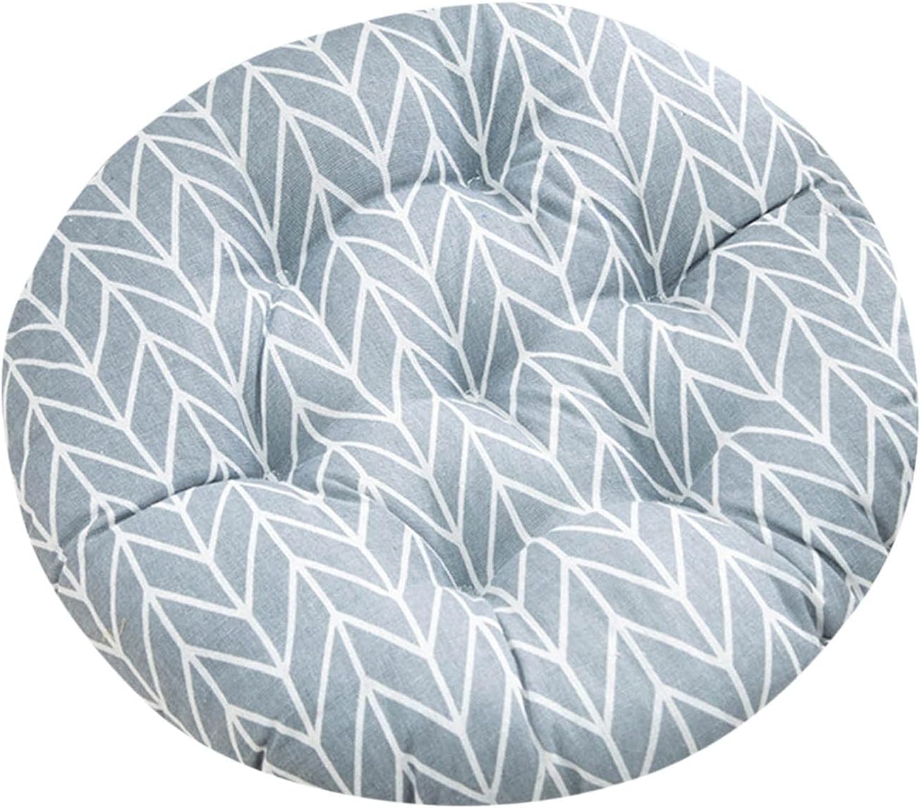 SUCADA Outdoor Cushion 16In Outdoor Cushion for Patio Furniture Grey Chair Mat Round Round Cotton for Computer Office Cushions for Office,Dining,Home,Kitchen,Garden Patio Office Accessories
