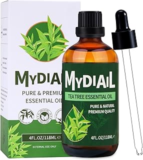MYDIAIL Tea Tree Oil 4OZ Natural Tea Tree Essential Oil for Diffuser, Bathing, Massage, Skin/Hair Care, Soap Making, Home ...