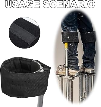 2PCS Drywall Stilts Straps - Adjustable Comfort Design Drywall Stilts Leg Bands Straps for Adults Plastering, Replacement Bands Accessories for Drywall, Painting, Insulation