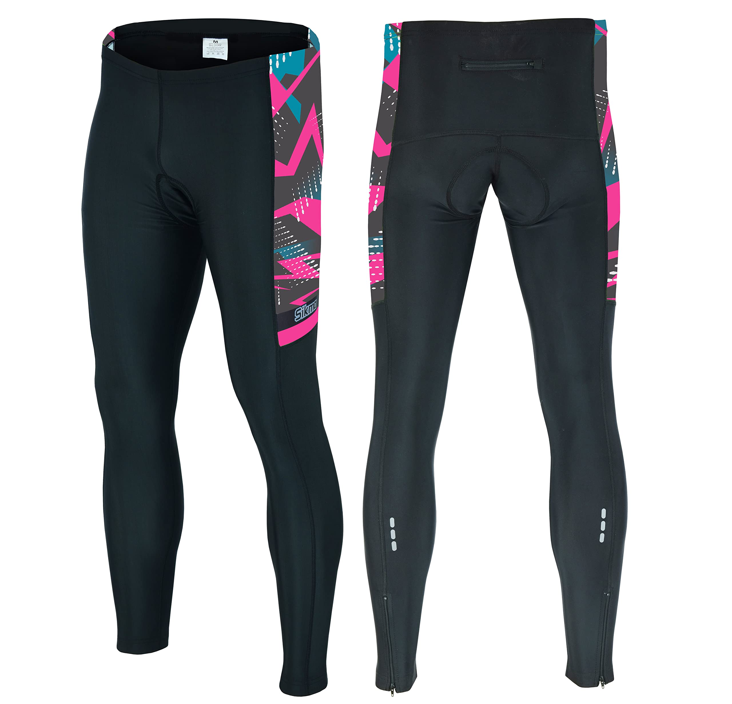 Men’s Cycling Pants Trousers,3D Padded Thermal Water Resistant Long Tights.