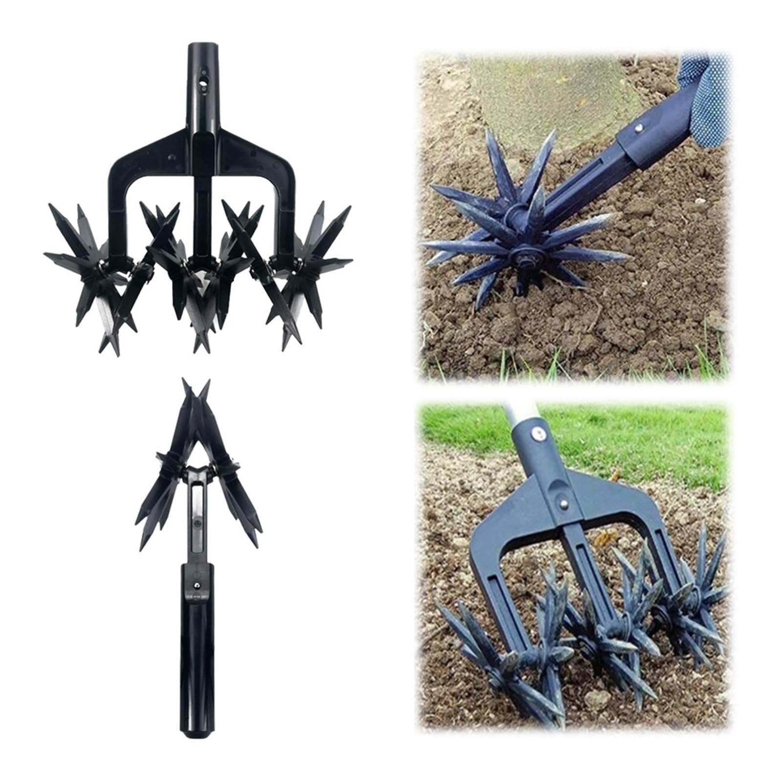 2 W 1 Aerator Ogrodowy Wertykulator Do Gleby Ogrodowej Kultywator Obrotowy Narzędzie Trawnik Ripper Orki Na DużA Moc
