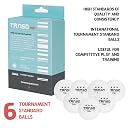 Tanso T40 3 Star Table Tennis Balls High Performance TT Balls (40+ mm TT Balls for Professional, 3 Star ABS Plastic Table Tennis Ball White 6 Pcs, Extremely Durable 3Star Ping Pong Ball) gallery image