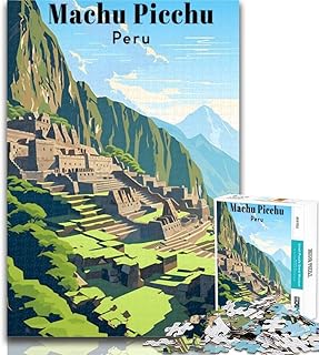 Comprar Rompecabezas para Adultos: Machu Picchu, Perú, 1000 Piezas, Ideal para aliviar el estrés, desafío difícil, decoración única para el hogar y Regalos, 26x38cm