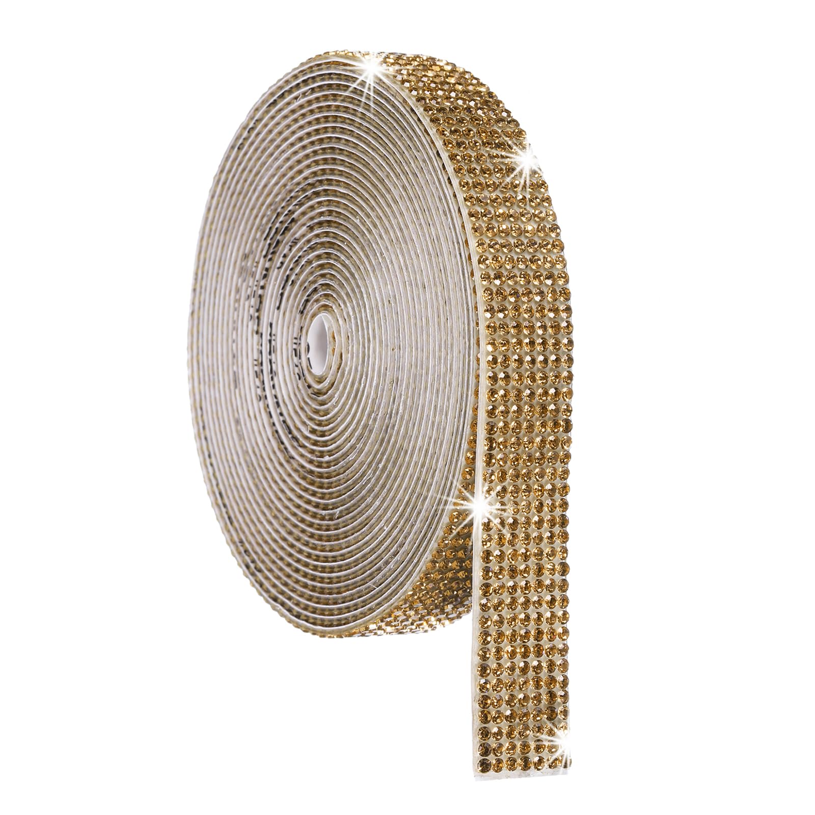 Ruban de strass adhésif 7 rangées pour illuminer vos décors de mariage et loisirs créatifs 4m