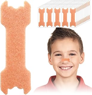 60Pcs Small Size Kids Nose Strips, Extra Strength Nasal Strips for Kids, Girls Breathing Strip for Snoring, Sleeping Tape Anti Snoring Solution Nose Tape for Children