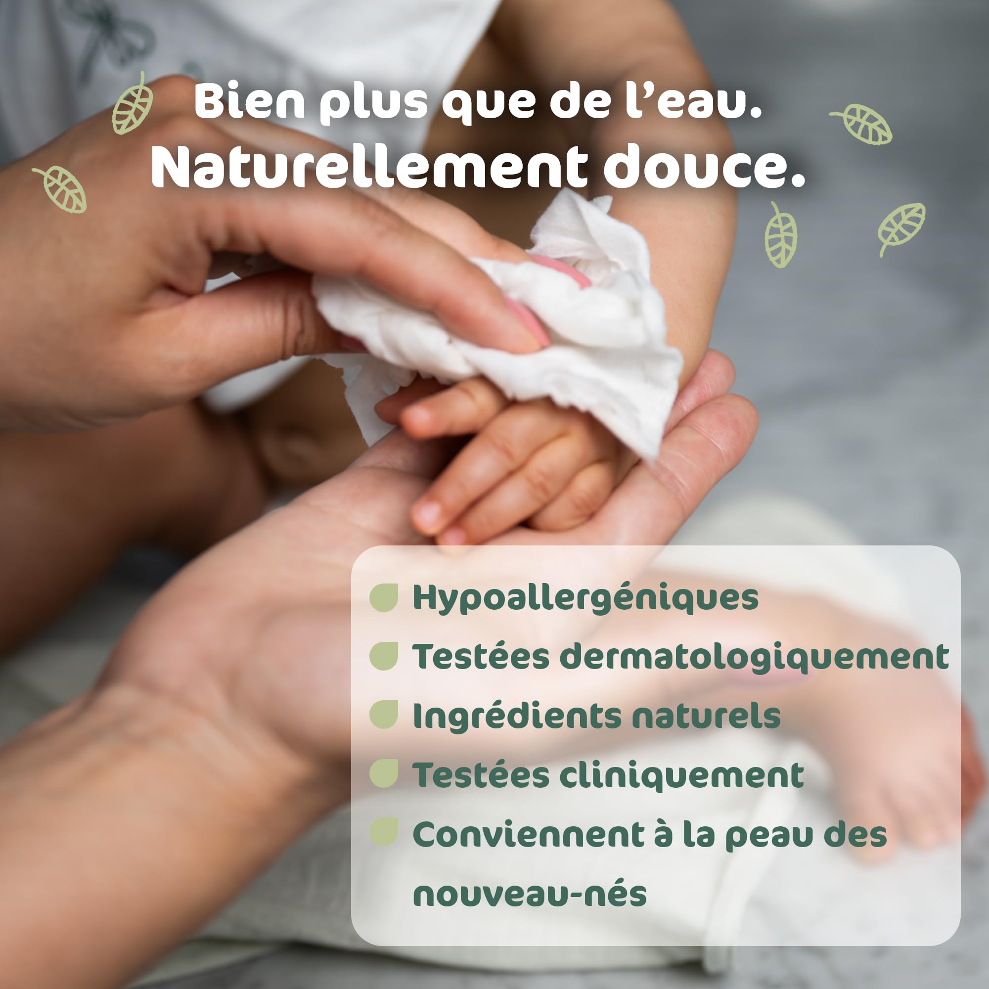Naty Lingettes Bébé XXL, 98% d'Eau, 600 unités (12 paquets) | Hypoallergéniques, Naturelles pour Peaux Sensibles, Sans Parfum, à base de plantes, Douces pour Nouveau-Nés & Tout-Petits