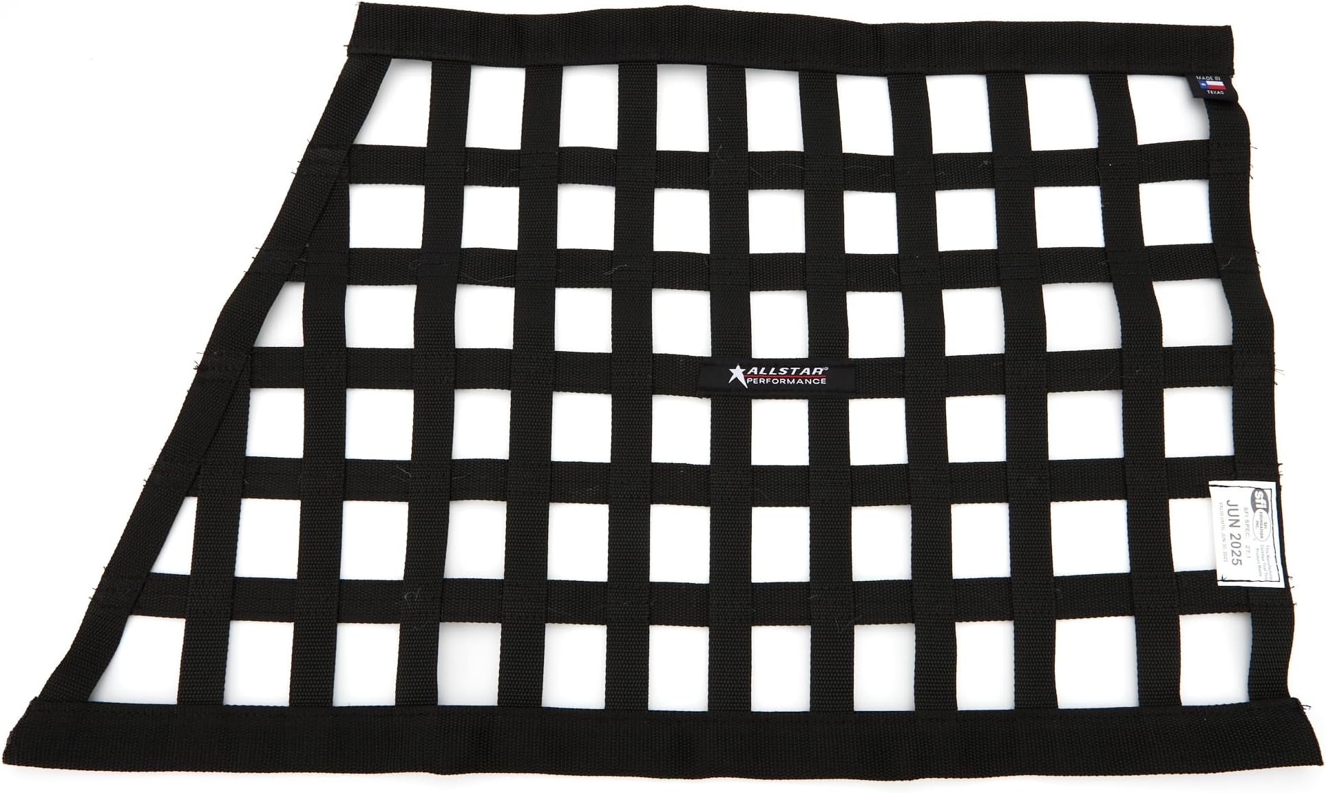 Allstar Performance ALL10288 Black 18" High x 29" Wide x 22" Wide Border Style Mount Oblong Ribbon Window Net