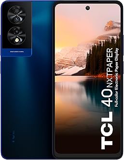 TCL 40 NxtPaper DUAL SIM 256GB ROM + 8GB RAM (GSM ONLY | NO CDMA) Factory Unlocked 4G/LTE Smartphone (Midnight Blue) - International Version