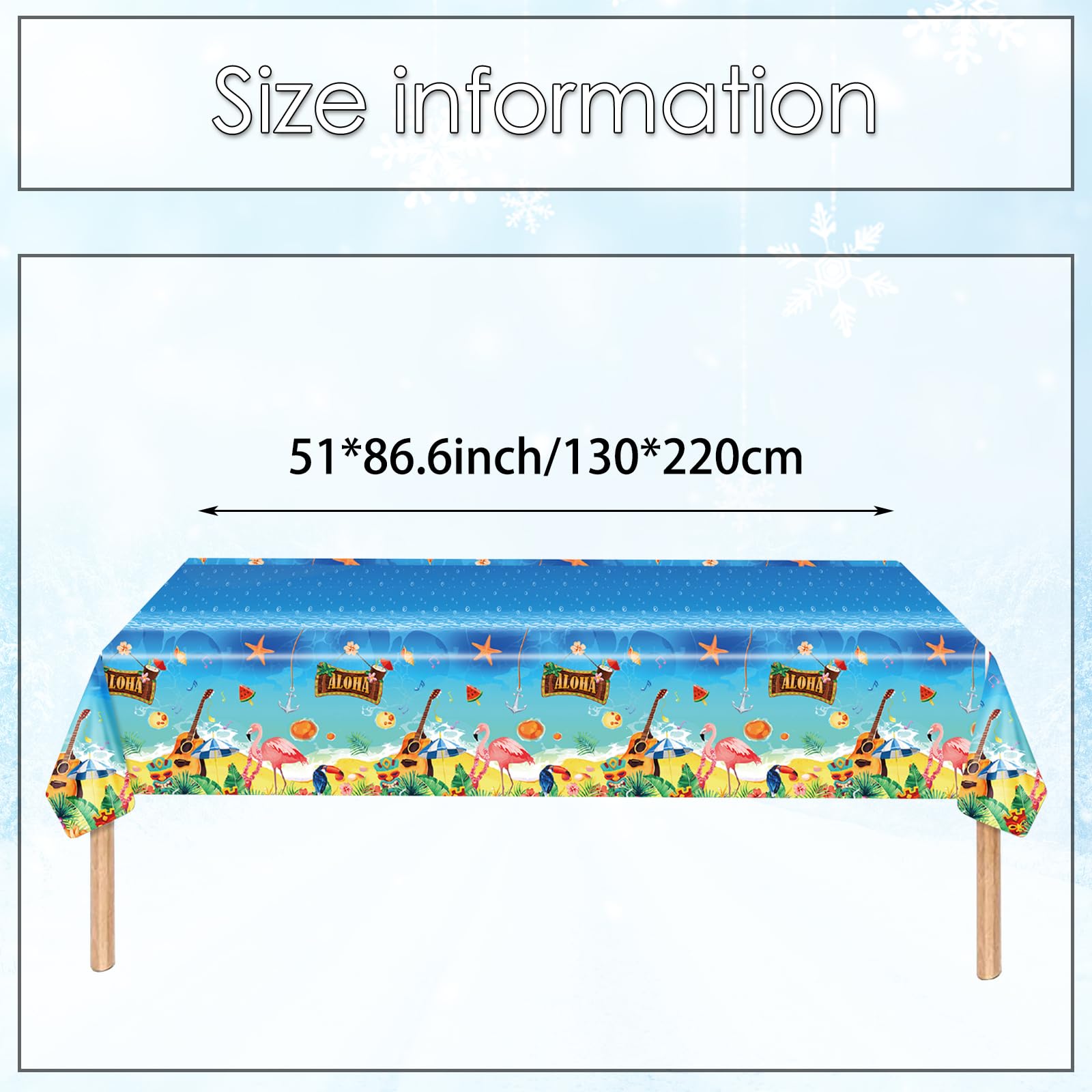 MORAINJAY 51 Pcs Hawaiian Luau Party Decorations, Tropical Tableware Set, Hibiscus Paper Plates, Cups, Napkins - Image 3