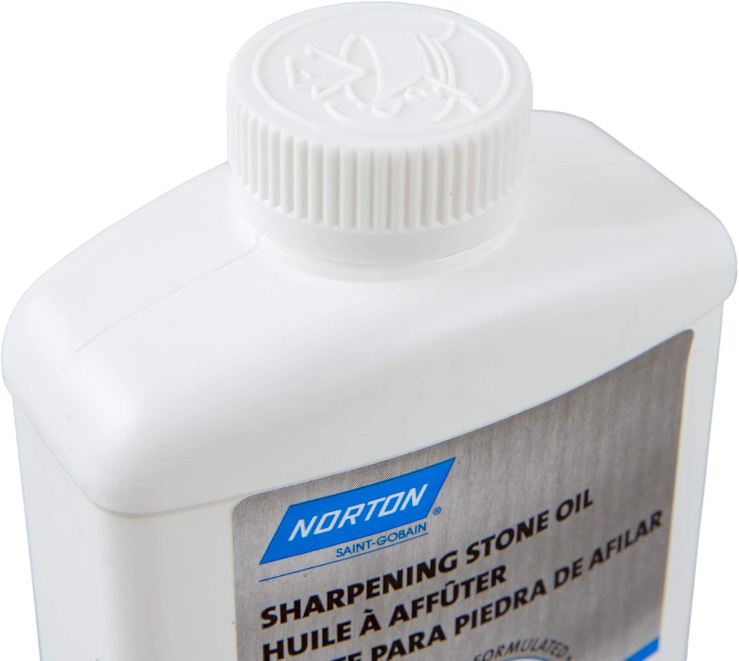 Norton Abrasives - St. Gobain XB5 Sharpening Stone Oil, Specially Formulated Natural Highly-Refined Light Mineral Lubrication Oil, Pharmacopoeia Grade Safe For Kitchen Use, 1 Pint/16 Ounce