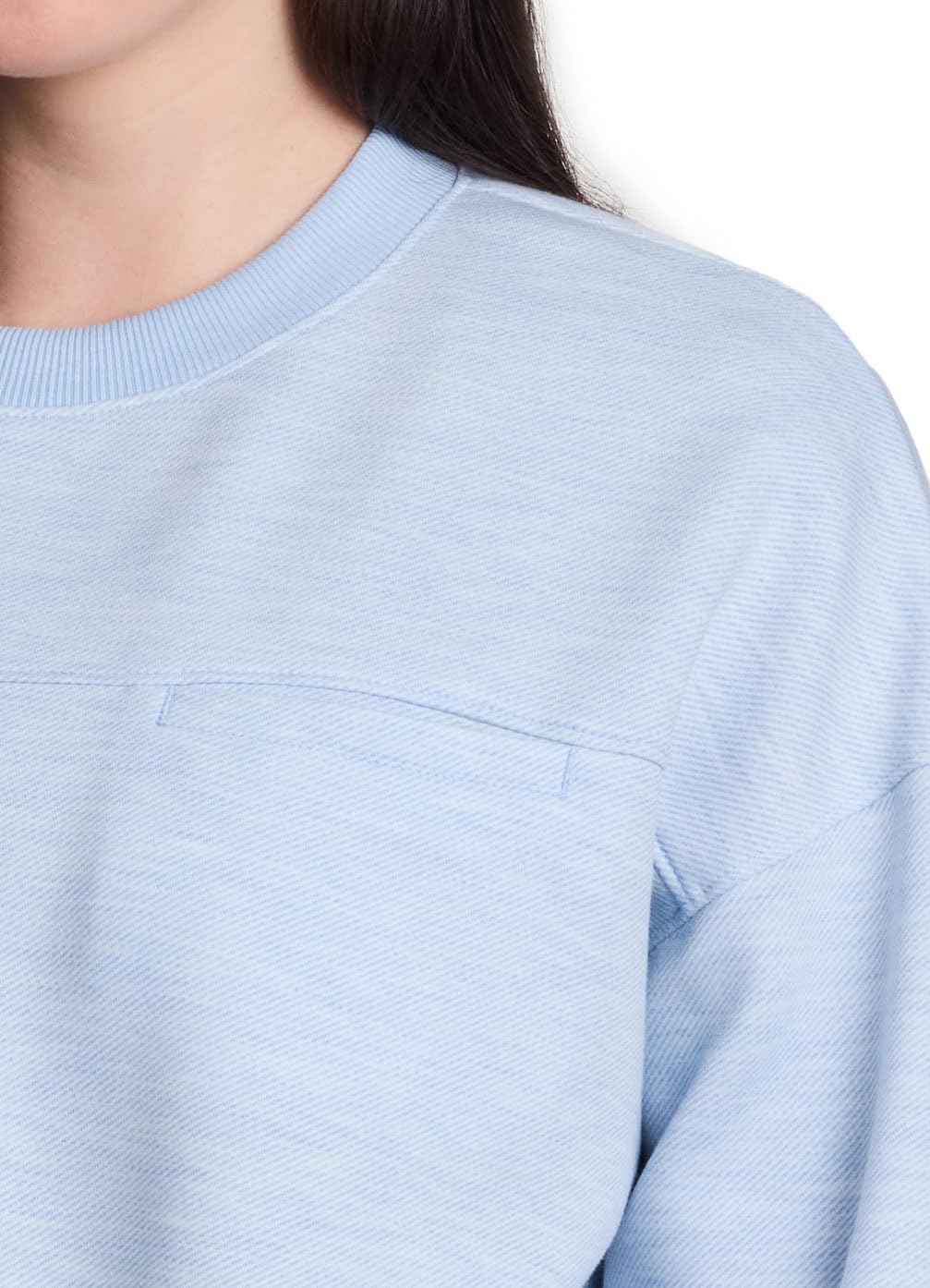 RBX Luxe Athleisure Sweatshirt for Women, Regular Length Banded Hem Lightweight Crewneck Pullover - Image 3