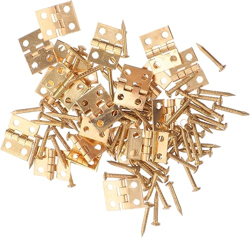 Gadpiparty 1 Set Copper Hinge Gold Door Hinges Folding Cabinet Hinges Replacement Hinge Screws Antique Hinges Retro Hinges Replacement Hinges for Gadpiparty 1 Set Copper Hinge Gold Door Hinges Folding Cabinet Hinges Replacement Hinge Screws Antique Hinges Retro Hinges Replacement Hinges for
