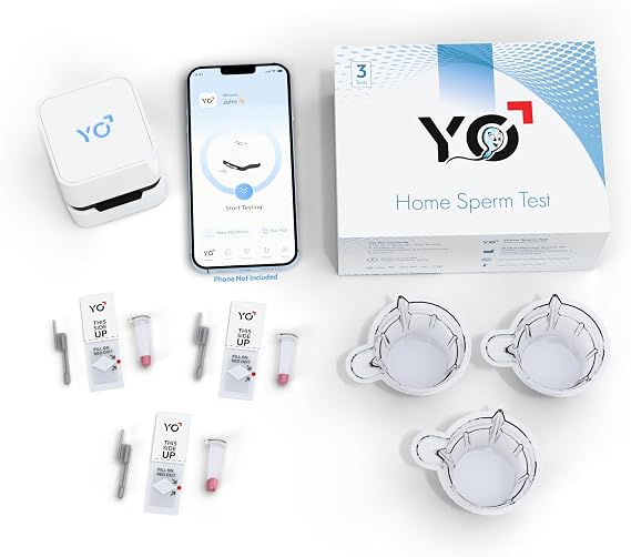 Refill Kit | 3 Additional Tests for YO Home Sperm Test | Motile Semen Analysis | YO Testing Device NOT Included - Refill Pack Only