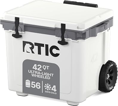 RTIC 42 Quart Ultra-Light Wheeled Hard Cooler Insulated