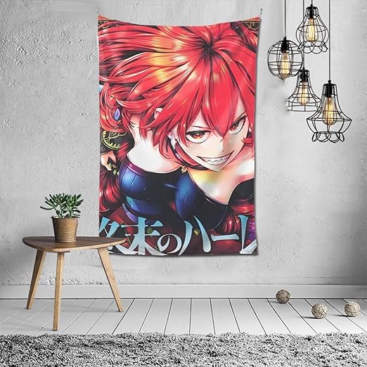 Amazon Co Jp 終末のハーレム タペストリー 大判 布ポスター 壁装飾 個性的 壁飾り 寝室装飾 ファッション 夕暮れ 家 リビング 背景 誕生日パーティー装飾 窓の飾り ヨガマット 室内装飾 テーブルクロス 多機能 イベント 個性ギフト アニメ 152 102cm ホーム キッチン