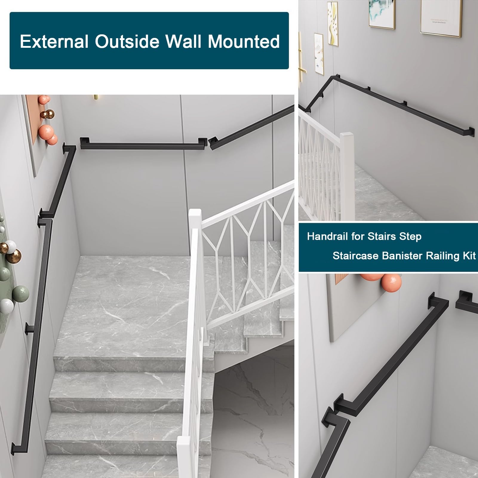 Handläufe Für Treppen, 180cm 2m 240cm 2.5m 280cm  Produktbild-Vorschau 9
