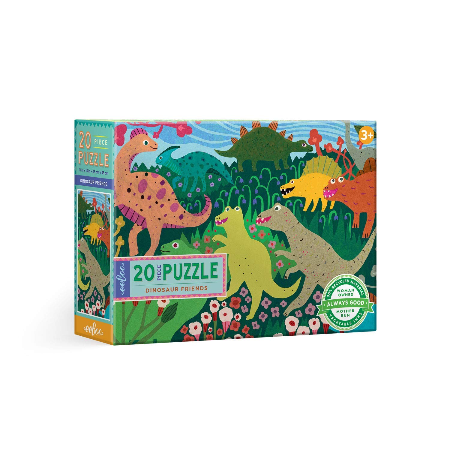 Dinosaur Friends 20 Piece Big Puzzle, Perfect Project for Little Hands, Aids in the Devel…
