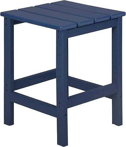 Miniatura 10 de WestinTrends Dylan Adirondack - Mesa auxiliar redonda para exteriores, color turquesa