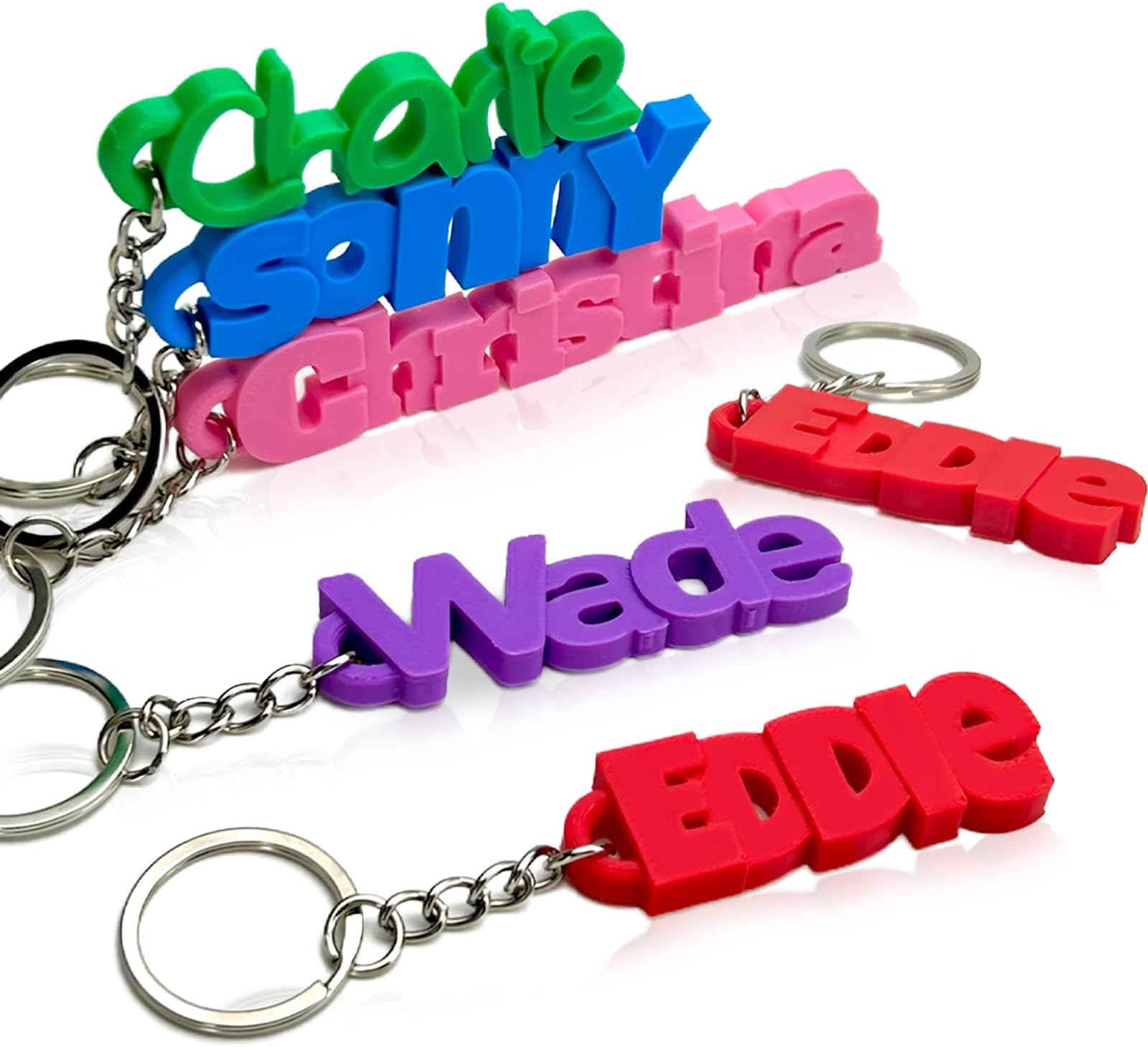 Personalized Name Tag for Backpack, Custom 3D Kids Name Keychain Tags, Personalized Back to School Supplies Gifts