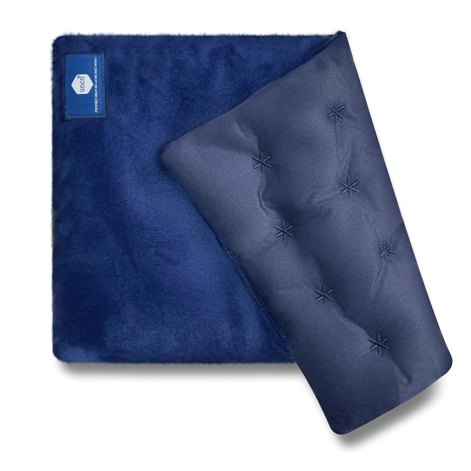 uncn Coussin Chauffant Micro Onde, Bouillotte Micro-onde, Graine de lin,noyaux cerises,grande poche chauffante nuque epaule et dos,cervicales,ventre coton, chaleur humide pour compresse froide38*23cm