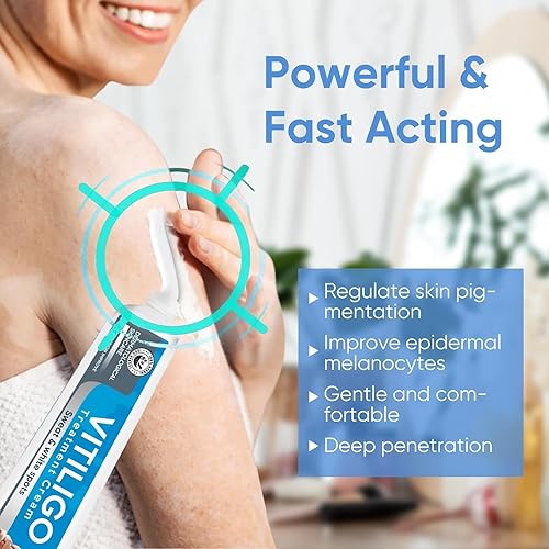 Miniatura 5 de Crema de vitíligo, crema natural para el tratamiento del vitíligo de la piel, adecuada para vitíligo de la piel, leucoplasia, adecuada para hombres