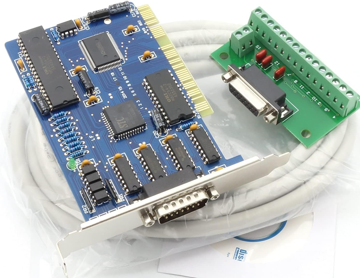 DELXI PCI 3-Axis CNC Motion Controller Card with NC Studio Support | Industrial Control Interface Board for Router, Engraver & Milling Systems