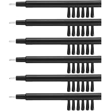 6 Pcs Hearing Aid Cleaning Brush, Ergonomic Hearing Aid Brushes for Cleaning with Multi-Head Design for Deep Cleaning Earwax for Seniors