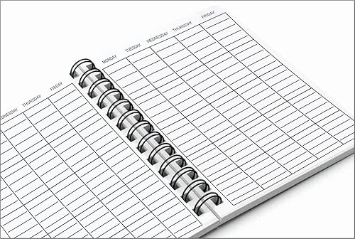 Miniatura 3 de Cuadernos con tapa dura de metal encuadernado en espiral, paquete de 6 cuadernos con rayas, páginas de gráficos y planificadores