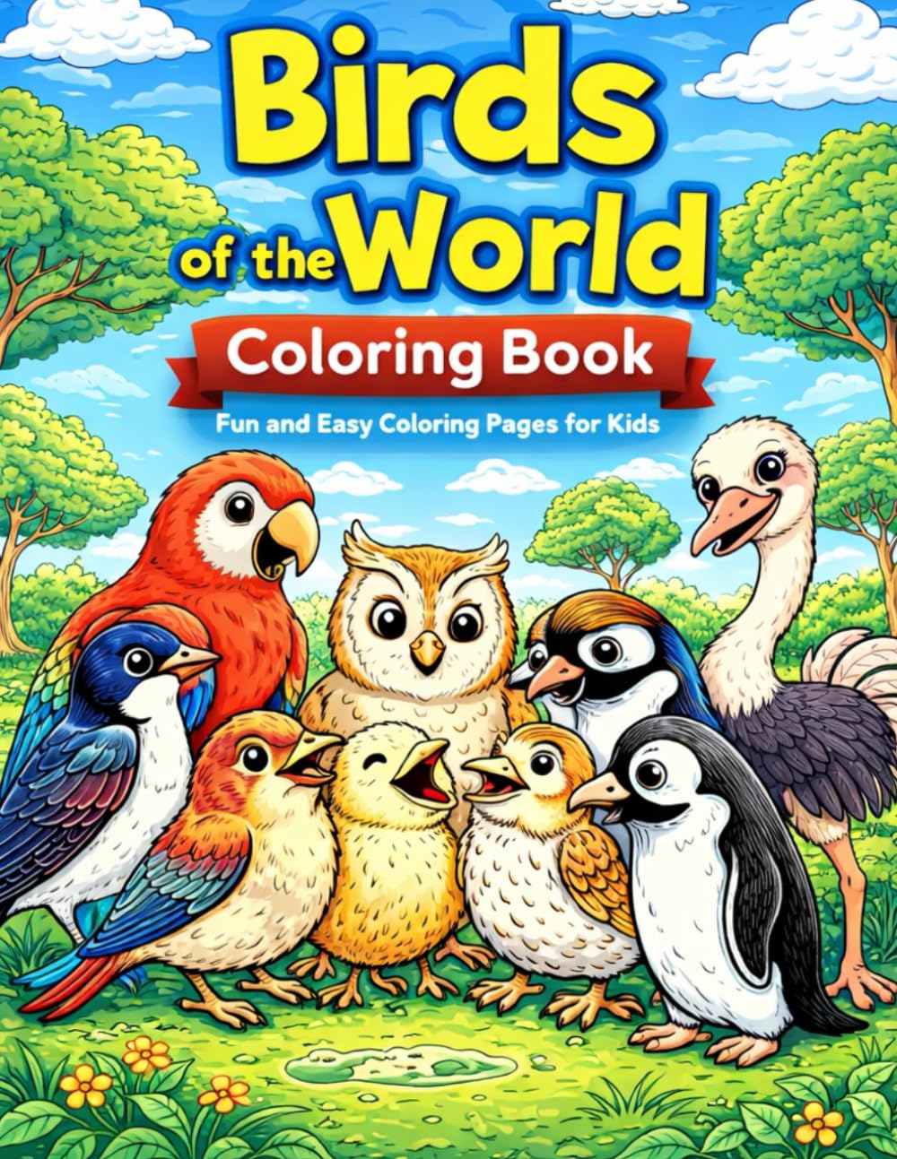 Birds of the World Coloring Book