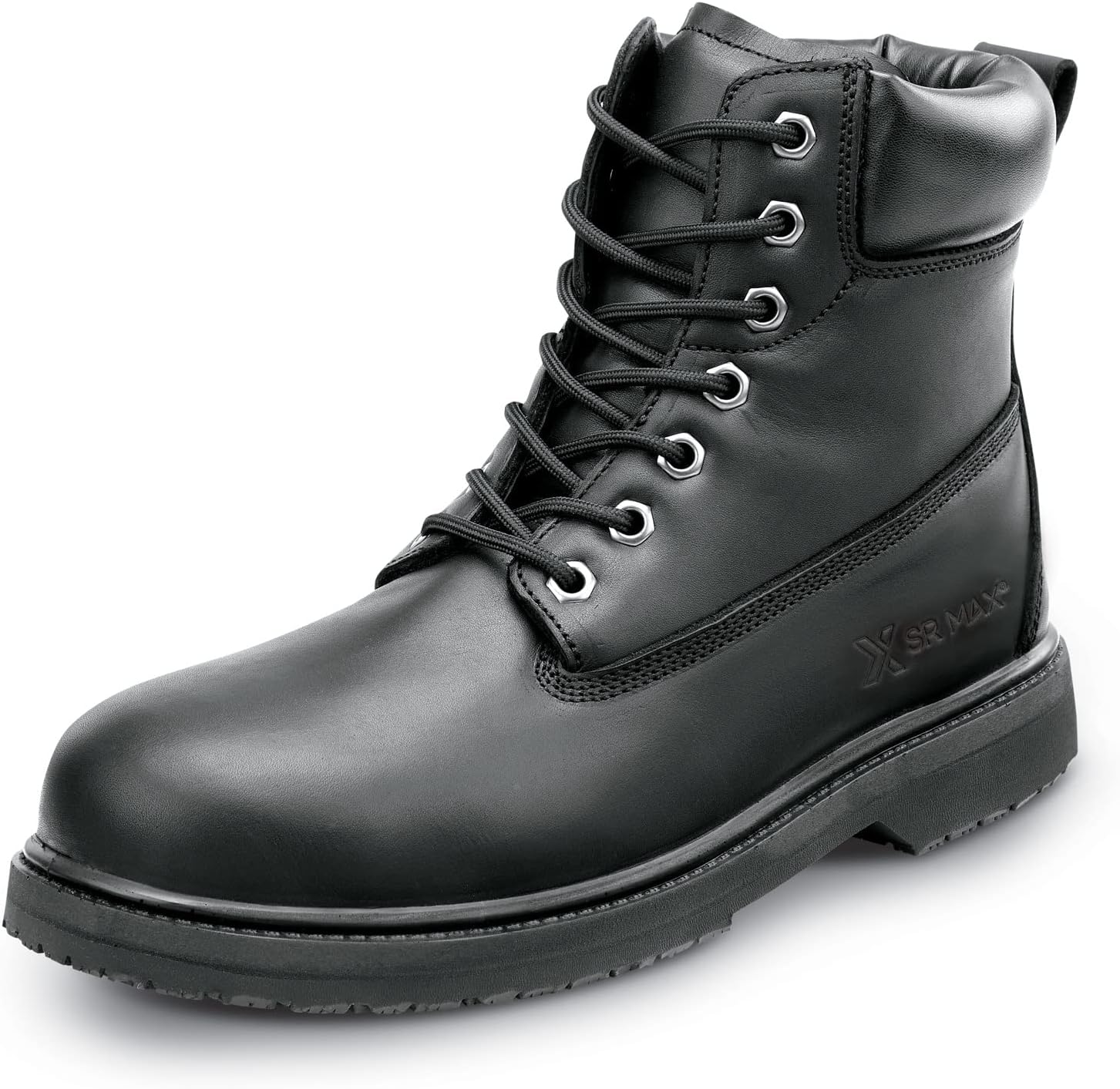 SR MaxWashington, Men's, Black, 6 Inch, Steel Toe, EH, MaxTrax Slip Resistant, Work Boot