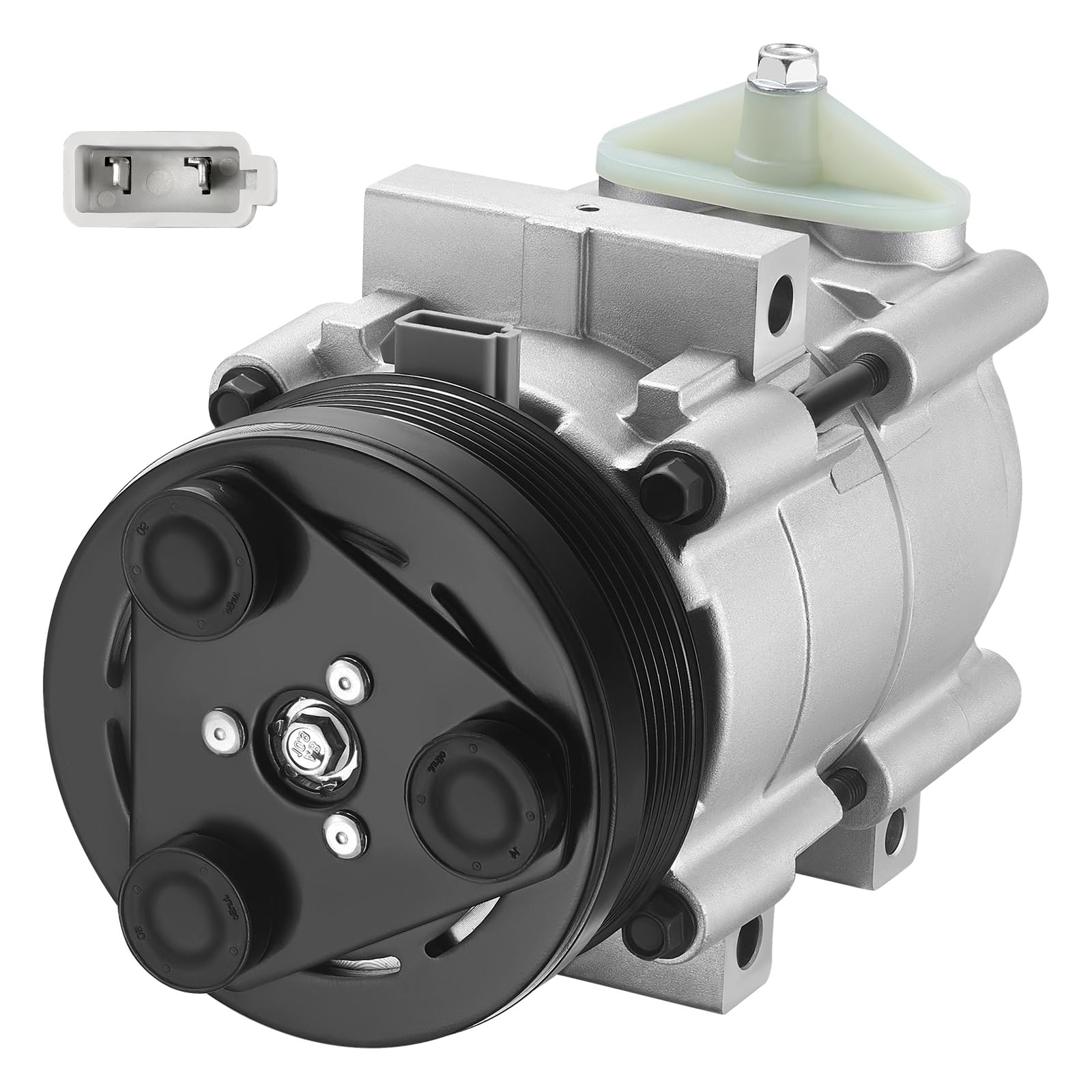 BDFHYK 57129 AC Compressor with Clutch Compatible with Ford F-150 F-250