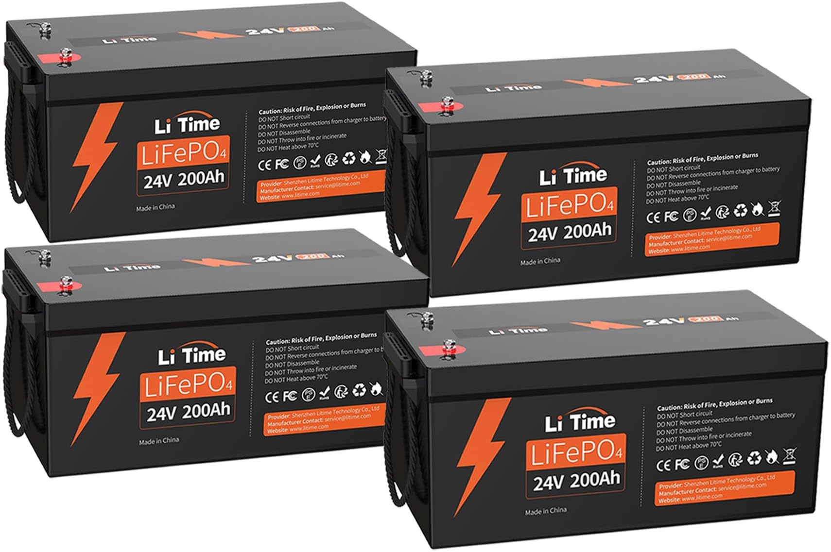 Batería Redodo 24V 200Ah LiFePO4 Con Batería De Litio 200A BMS, Máx - Foto 4