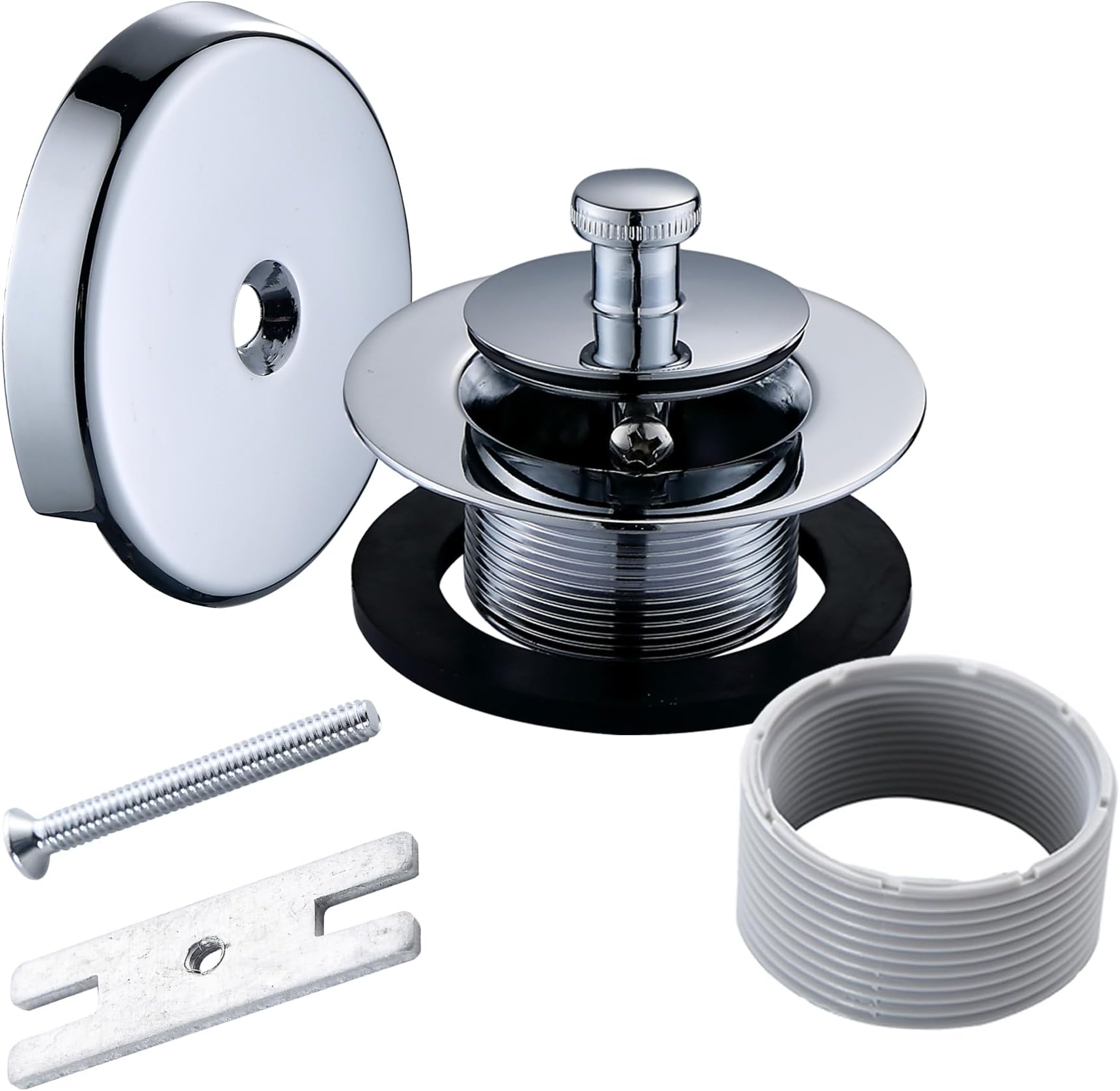 BRISWARE Lift and Turn Bathtub Tub Drain Stopper Assembly and