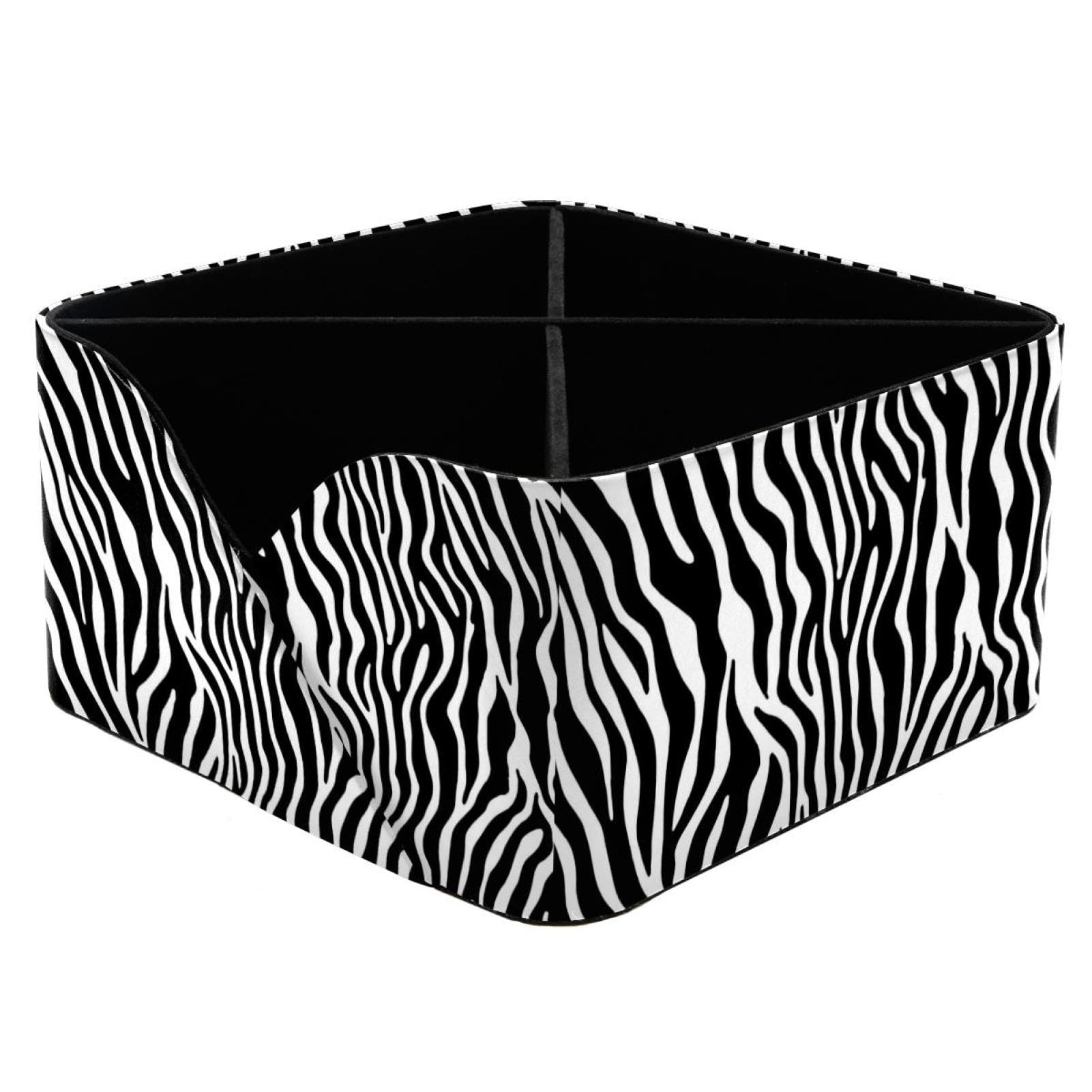 Porte-stylos rectangulaire à rayures zébrées pour papeterie et bureau