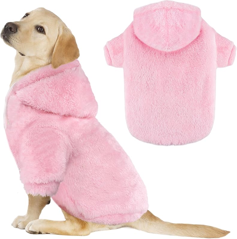 Moletom Fuzzy com Capuz para Cães de Médio e Grande Porte BAOBICUTE