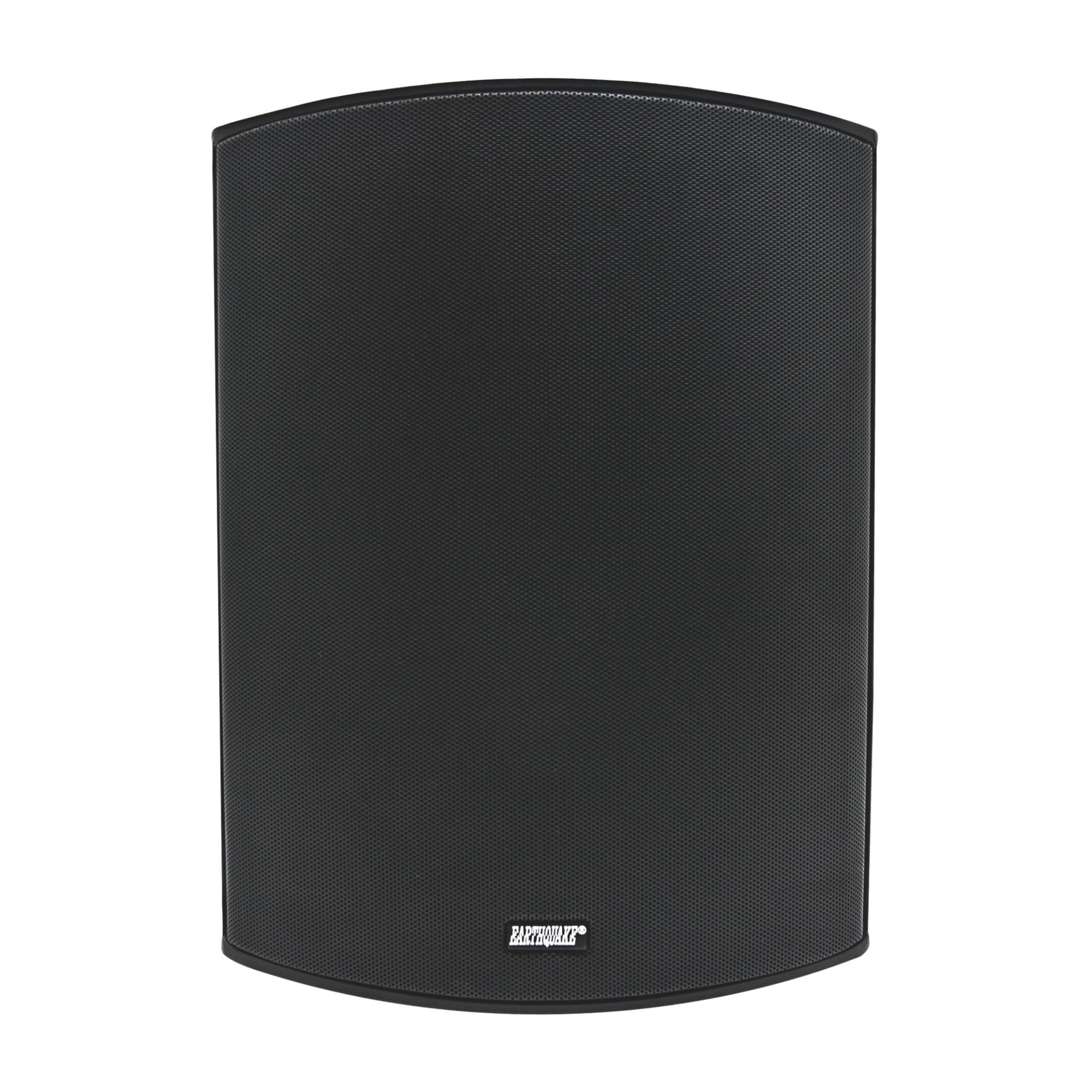 EARTHQUAKE AWS-802Bv2 Outdoor 2-Way All-Weather Loudspeaker - 8" Poly Woofer &amp; 1" (25.4mm) PEI Mylar Dome - UV-Resistant Enclosure, Matte Black (Single)