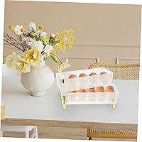 Vista 7 de DOITOOL Bandeja de almacenamiento de huevos de plástico para nevera, congelador, bandejas de plástico para servir bandejas de almacenamiento