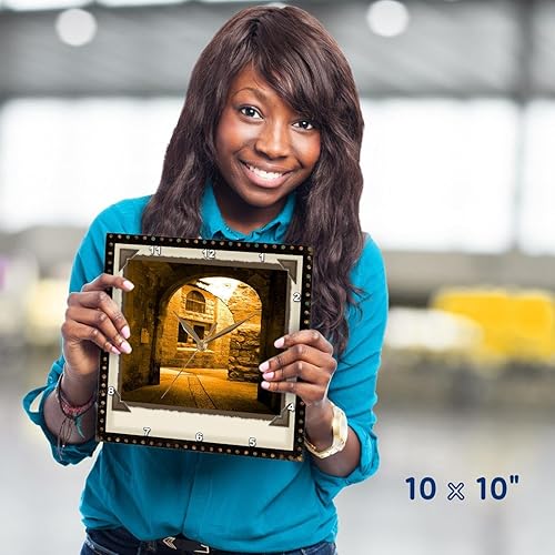 Miniatura 4 de 3dRose dpp_18332_1 Gateway to Jerusalem - Reloj de pared, 10 x 10 pulgadas